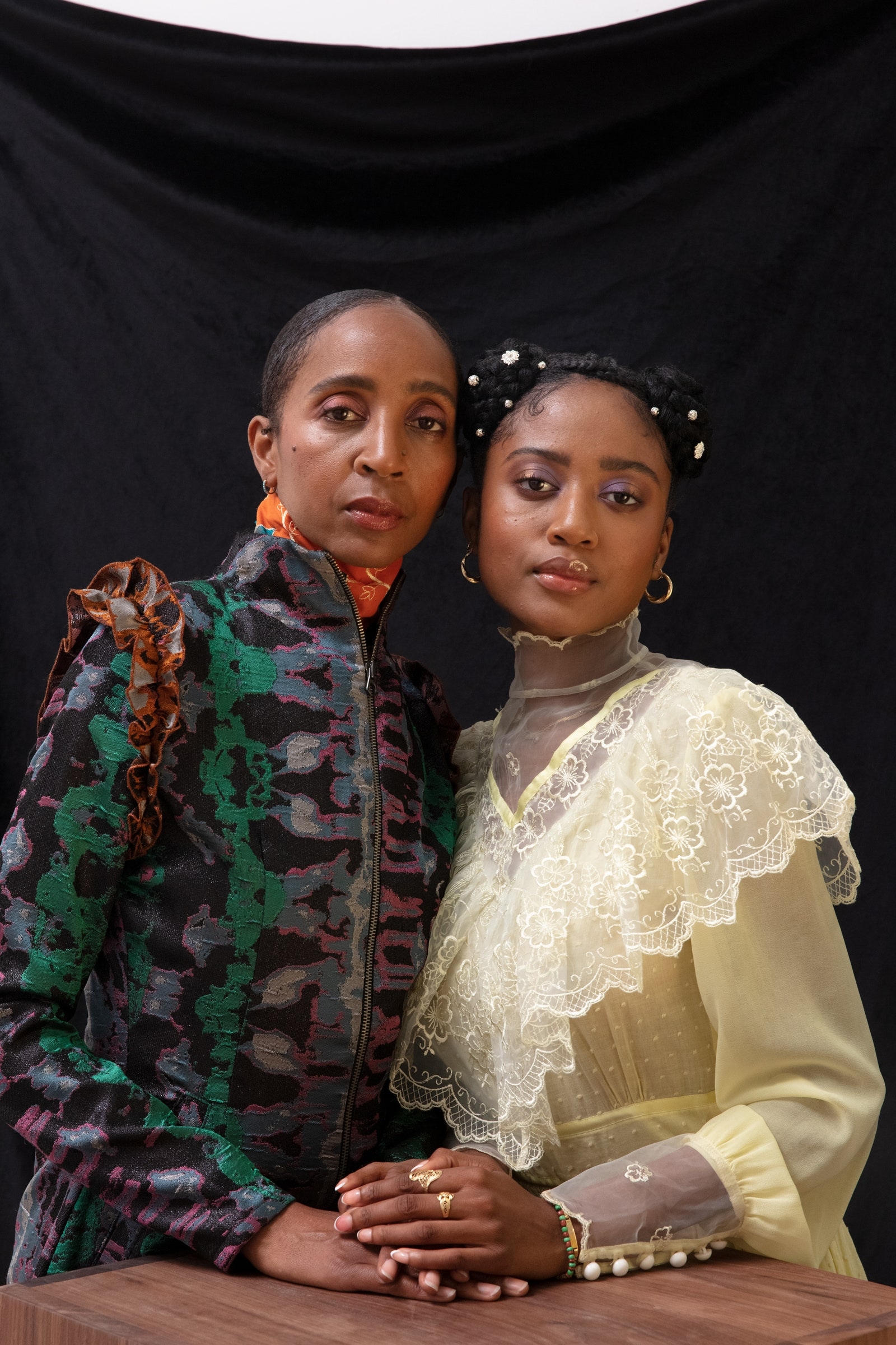 Rebecca Henry and Akua Shabaka posing for the camera