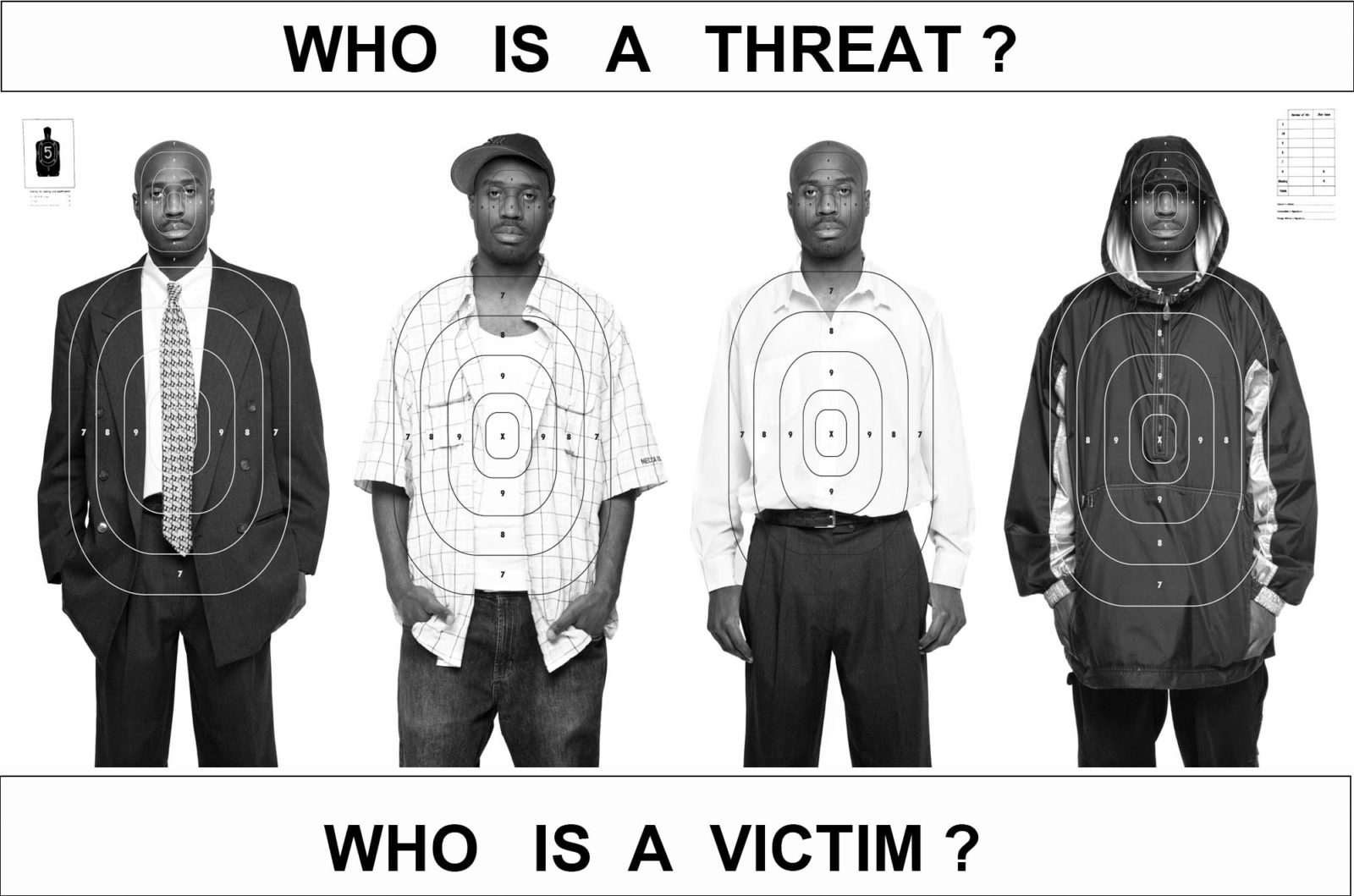 “Who Is A Threat? Who Is A Victim” text