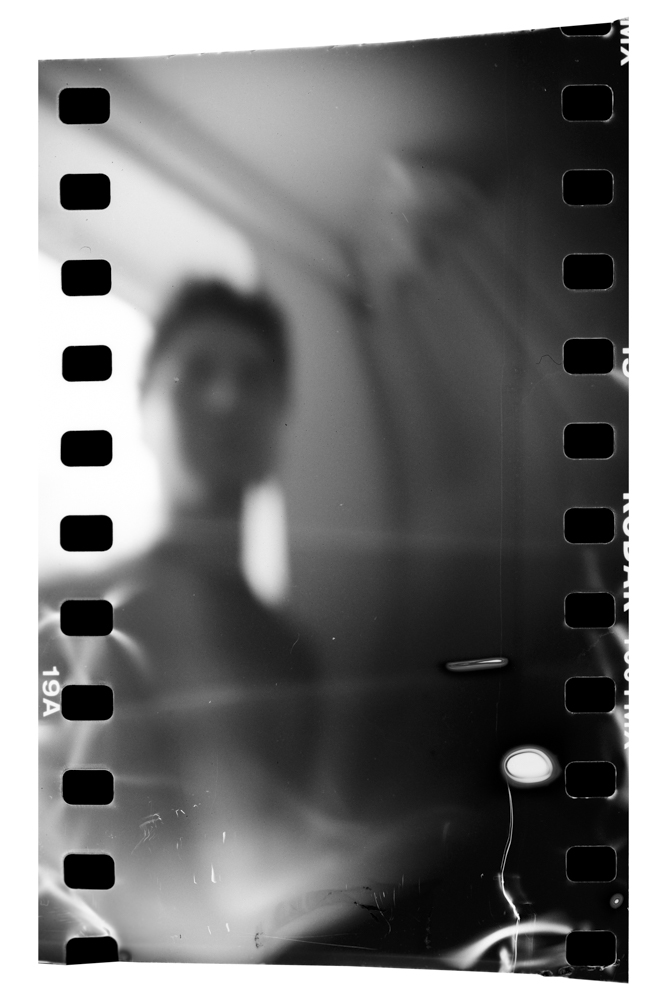 35mm portrait with spokes and blurred figured