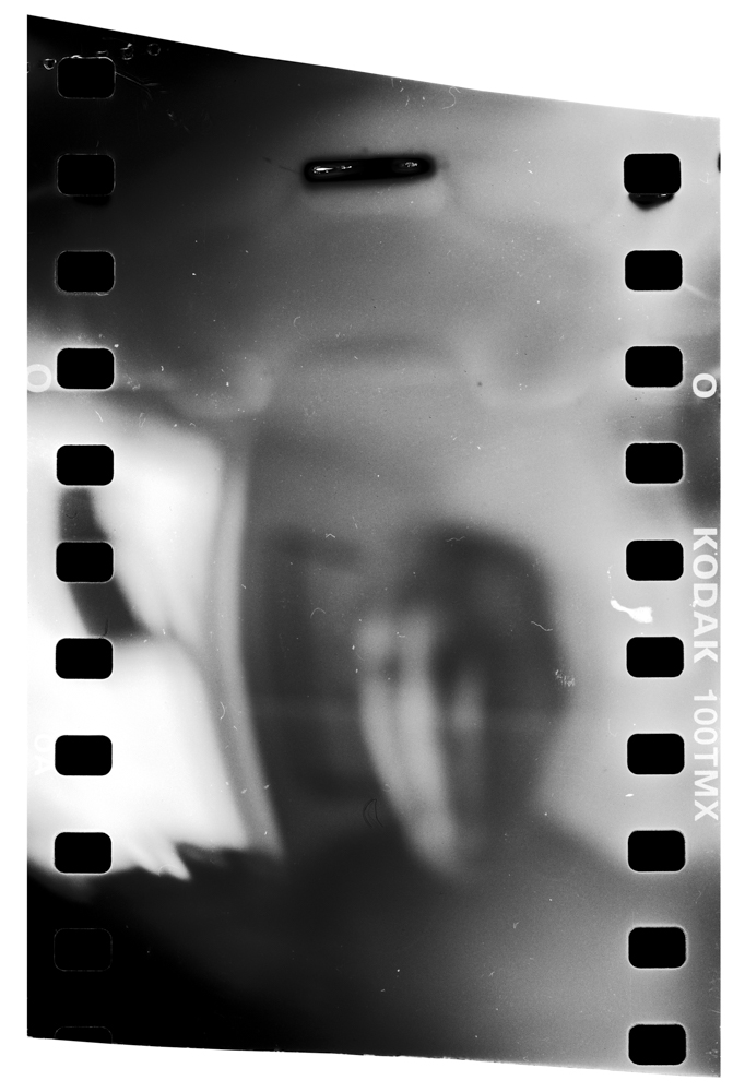 35mm portrait with spokes and blurred figured