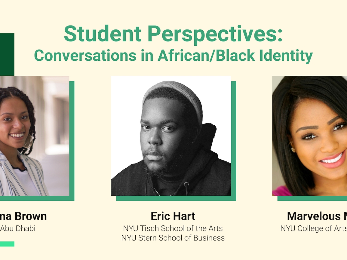 Student Perspectives: Conversations in African/Black Identity