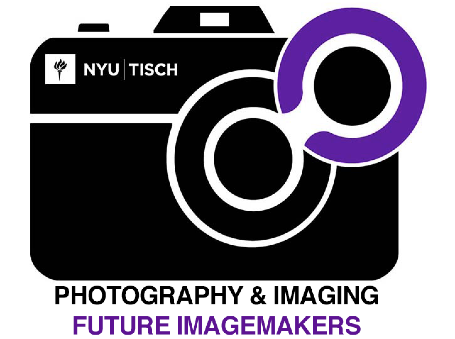 FI logo - camera with text underneath that says Department of Photography and Imaging, Future Imagemakers 