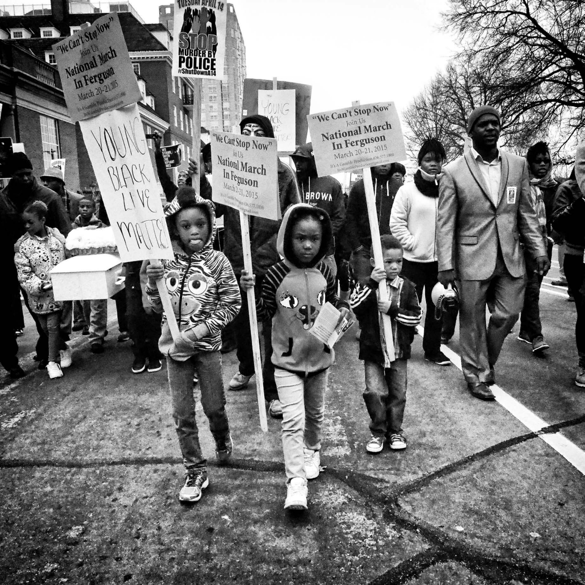 Photo of protests in Ferguson, Missouri. Ferguson, March 2015, Sheila Pree Bright