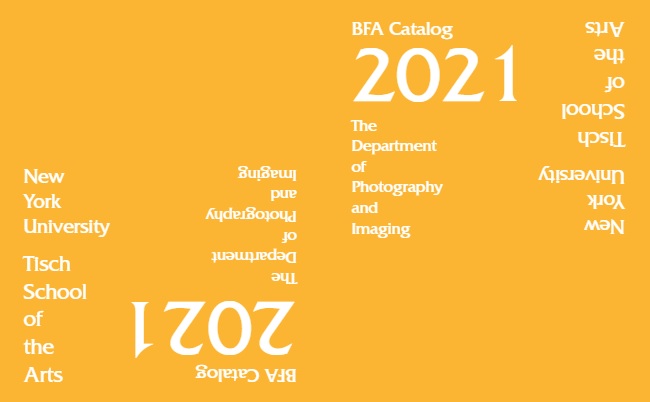 BFA catalog 2021 cover with white text on yellow background