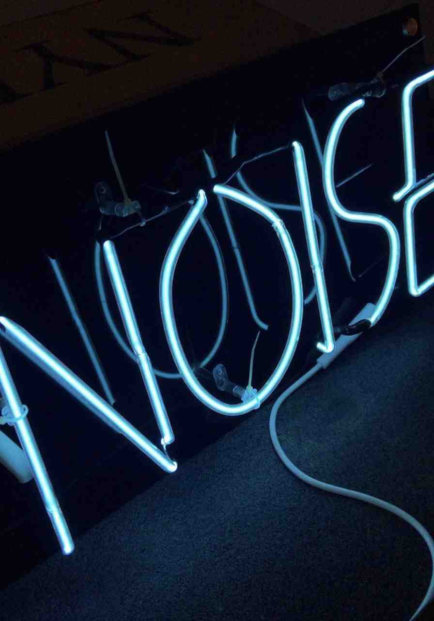 noise neon sign letters