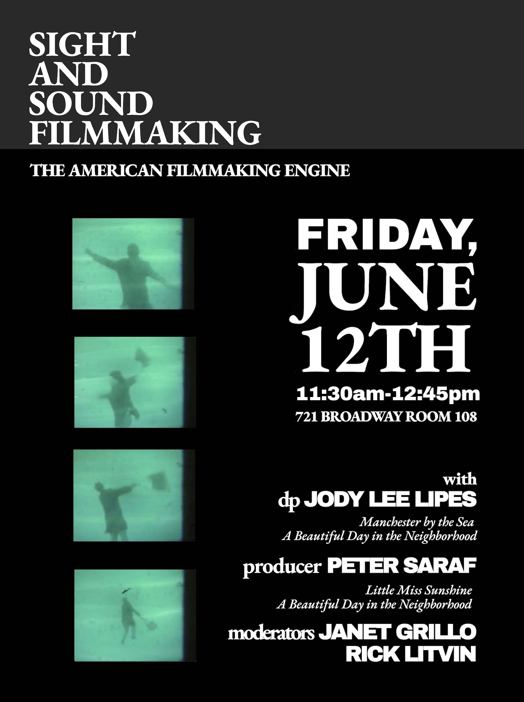 Sight & Sound Filmmaking: A Conversation with Jody Lee Lipes and Peter Saraf