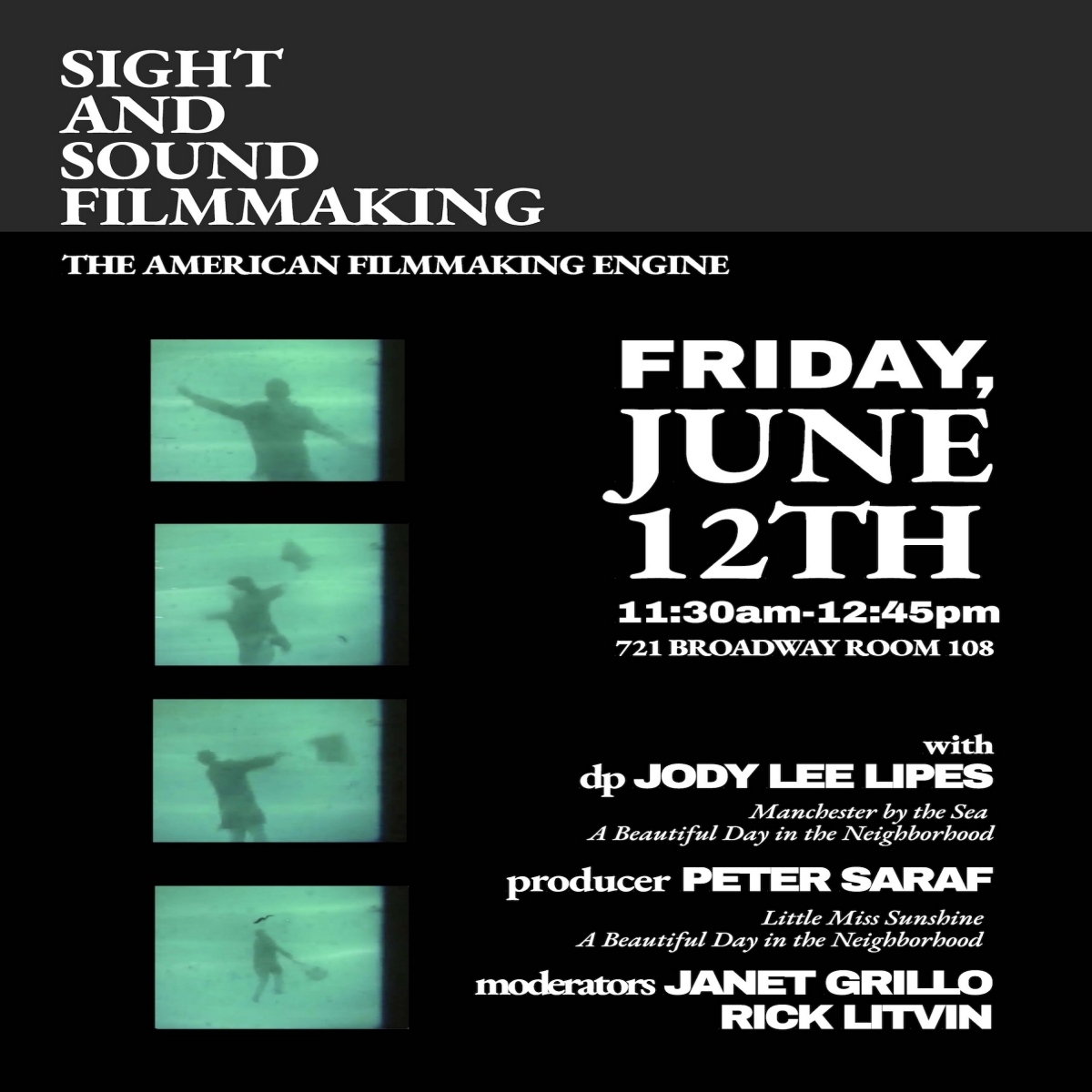Sight & Sound Filmmaking: A Conversation with Jody Lee Lipes and Peter Saraf