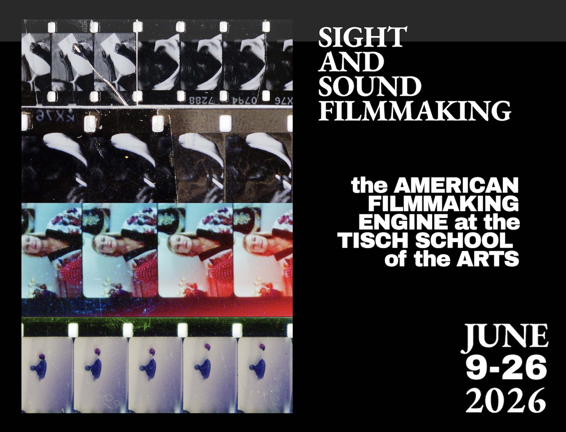 film reel images from sight and sound projects 