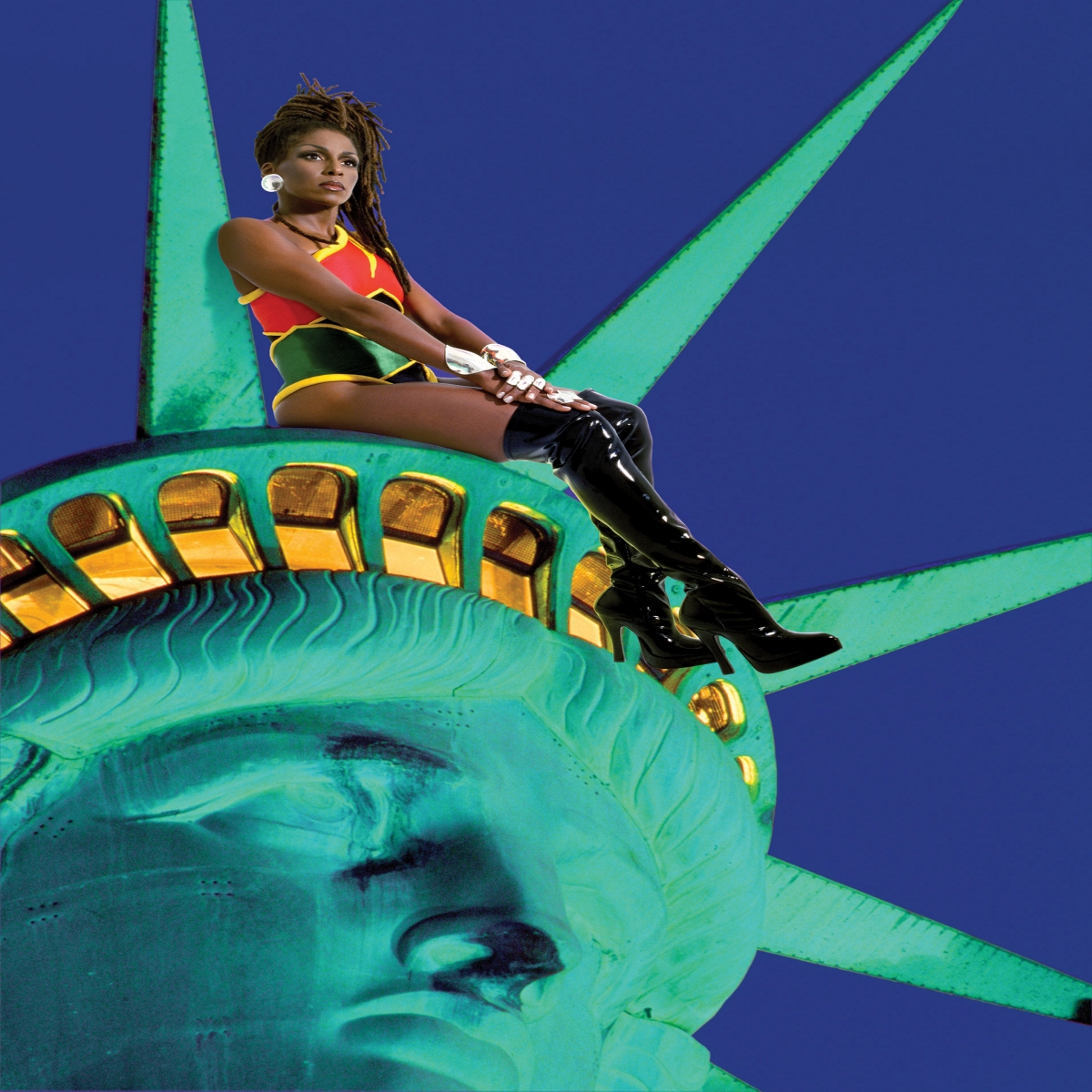 Chillin’ with Lady Liberty, Renee Cox, 1998. Courtesy Renee Cox