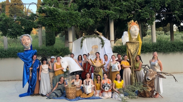 Summer 2019 Commedia dell'Arte students at their final presentation