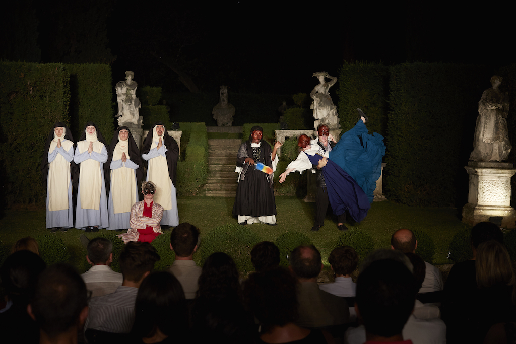 Final performance by the summer 2017 Commedia dell'Arte class at La Pietra in Florence, Italy.