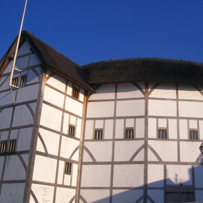 An image of Shakespeare's Globe Theatre.