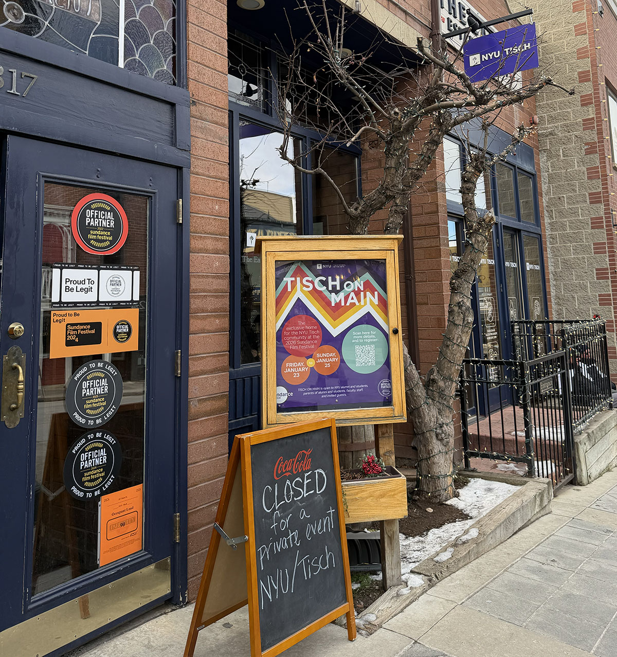 Exterior shot of building for Tisch on Main.