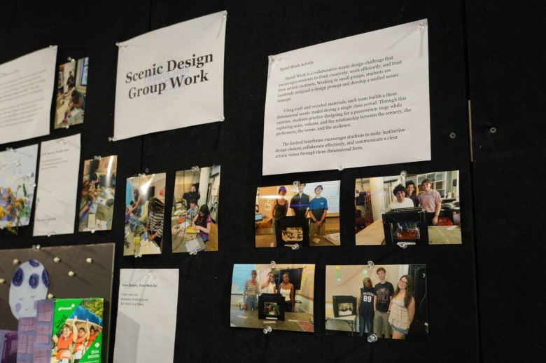 Display of a student final presentation of a set for the Drama: production & design program