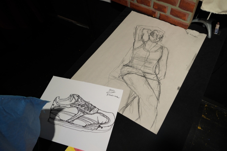 A display of a student's final work