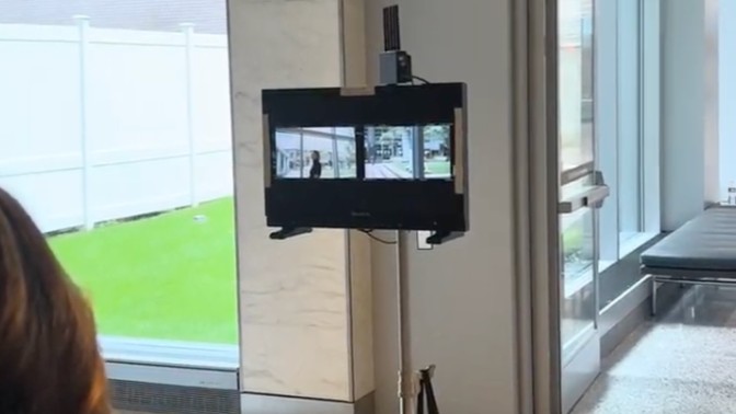 Still from Behind the Scenes Footage of Voices of Research