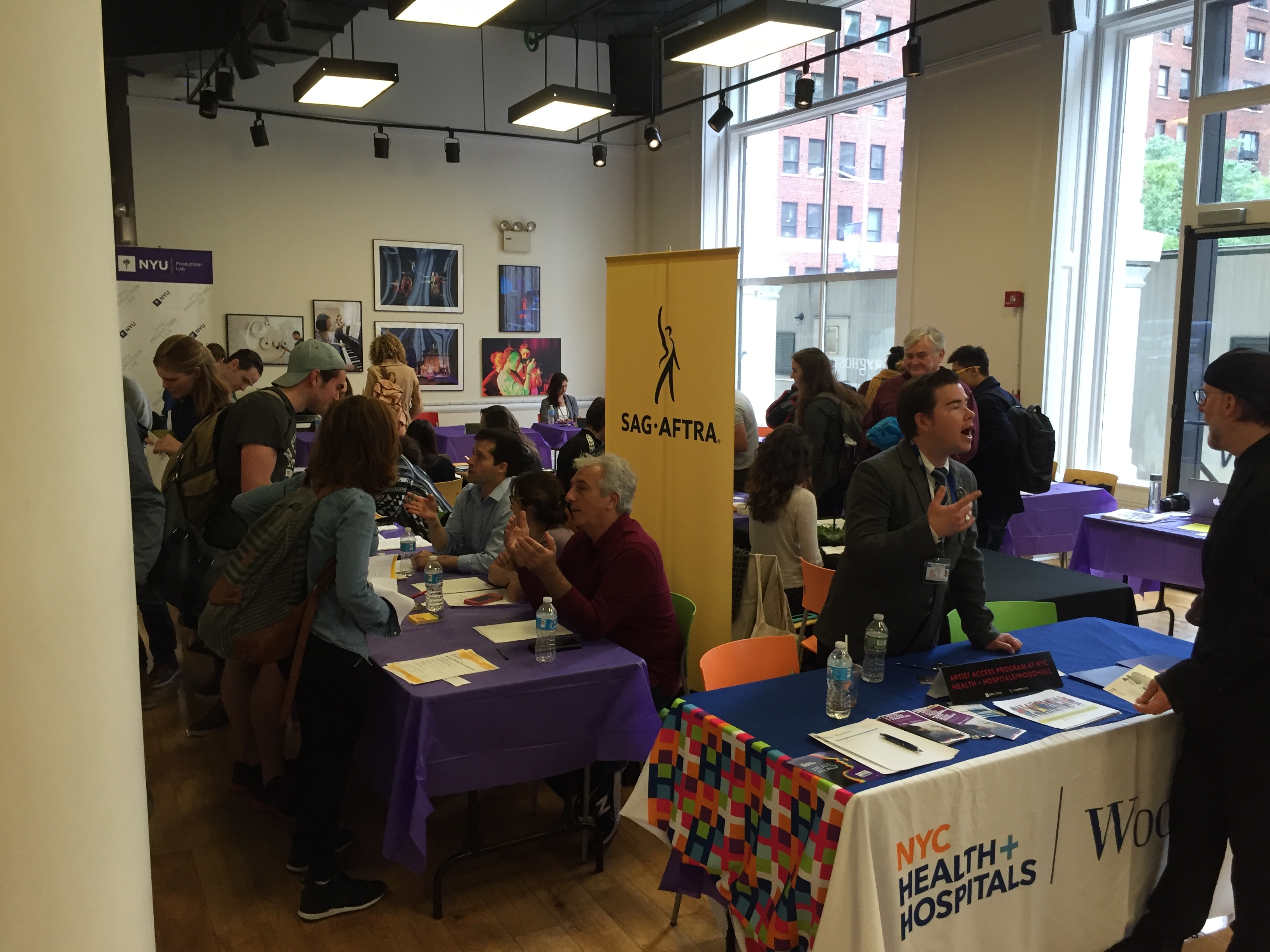 Students attend the 2016 Artist Resource fair, hosted by the Office of Career Development