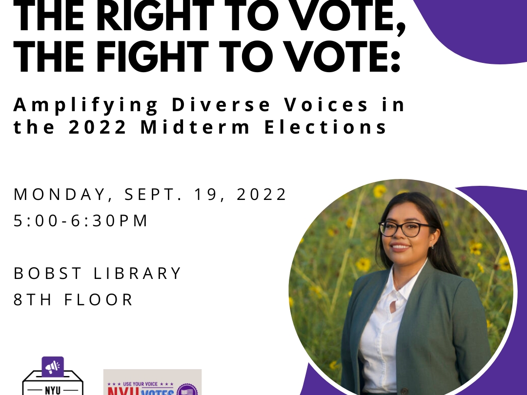 The Right to Vote, The Fight to Vote: Amplifying Diverse Voices for the 2022 Midterm Elections