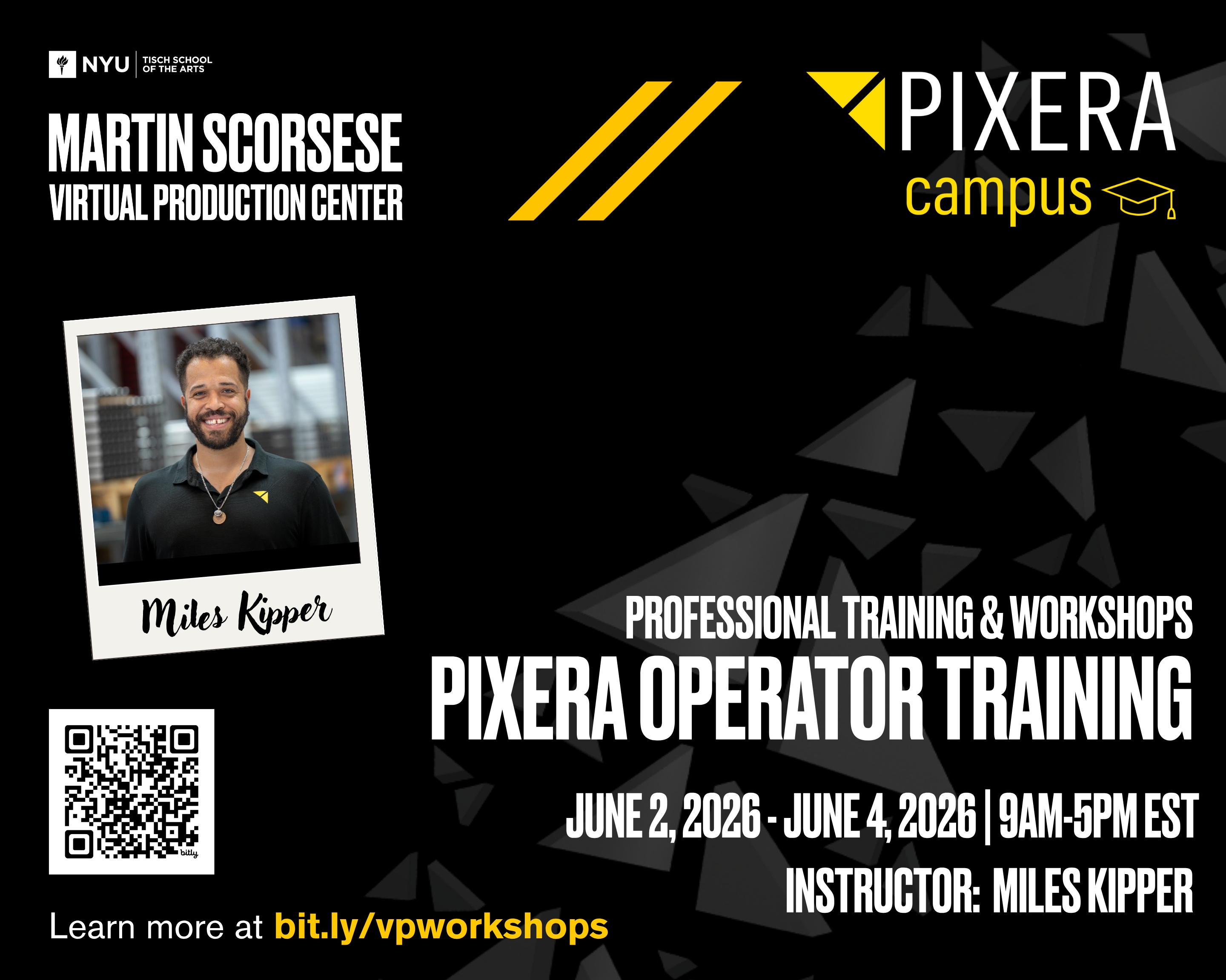 Flyer for Pixera Operator Training